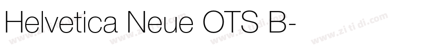 Helvetica Neue OTS B字体转换